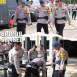 Kunjungan Kerja Dansat Brimob Polda Sumsel dan Panen Raya di Kompi 2 Batalyon C POR