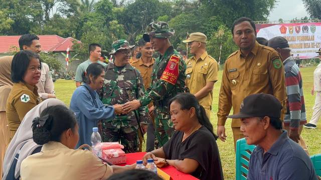 TMMD Wilyas Ke-127 Hadirkan Pengobatan Gratis bagi Warga Linggang Amer