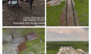 Diduga Proyek Strategis Nasional Cetak Sawah Rakyat di HSS “Disulap”, Progres Ditagih Tak Sesuai Fakta Lapangan