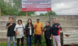 Pasang Plang Kepemilikan, Kuasa Hukum: Tanah Ini Milik Umar Hasi.A