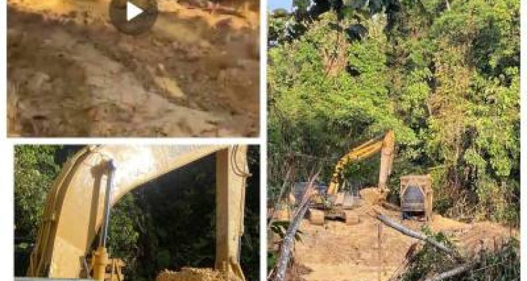 Diduga PETI Beroperasi di Hutan Lindung Bukit Betabuh, Tiga Alat Berat Disebut Bebas Bekerja