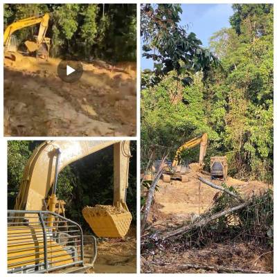 Diduga PETI Beroperasi di Hutan Lindung Bukit Betabuh, Tiga Alat Berat Disebut Bebas Bekerja