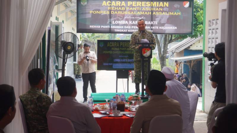 IMG-20260601-WA0287_1780321793777 Danrem 052/Wkr Di Dampingi Dandim 0510/Trs Resmikan Renovasi Panti Asuhan Darussalamah Assalimah