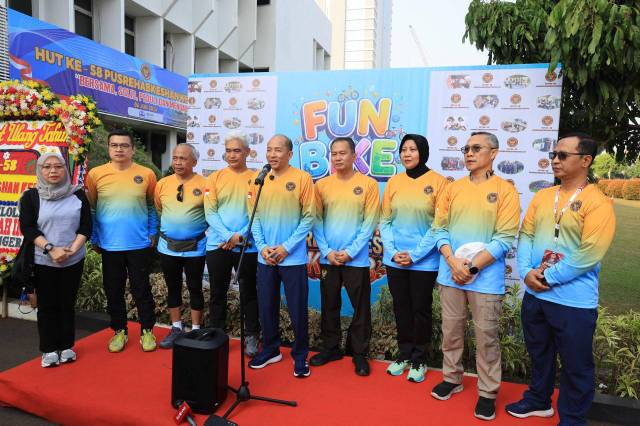 Mengusung Tema Bergerak Bersama Solid Dan Peduli Dalam Pengabdian HUT Ke – 58 Pusrehabkeshan Gelar Fun Bike