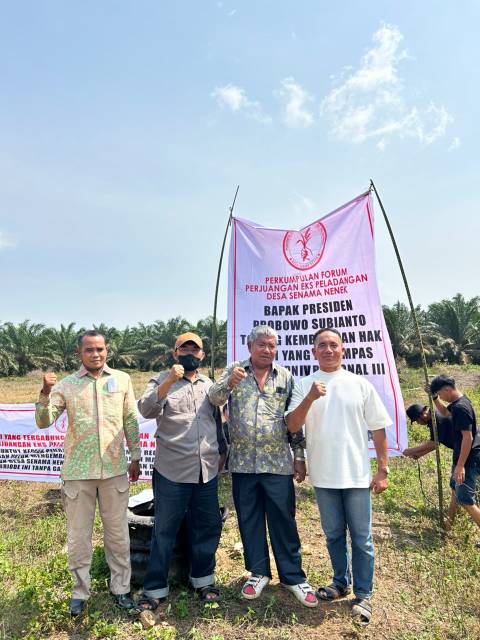 Puluhan Tahun Dinilai Tanpa Ganti Rugi, Warga Senama Nenek Desak PTPN IV Regional III Hentikan Aktivitas di Lahan Sengketa