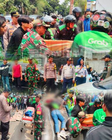 Menyalip dari Sisi Kiri Berujung Maut, Sinergi Babinsa Koramil 03/GP Serka Awaludin dan Aparat Tiga Pilar Bergerak Cepat Tangani Kecelakaan Lalu Lintas di Kemanggisan