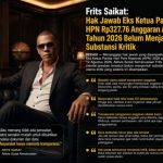 Frits Saikat: Hak Jawab Eks Ketua Panitia HPN 2026 Belum Menjawab Substansi Kritik Anggaran Rp327,76 Juta