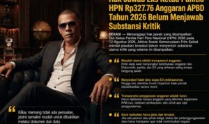 Frits Saikat: Hak Jawab Eks Ketua Panitia HPN 2026 Belum Menjawab Substansi Kritik Anggaran Rp327,76 Juta
