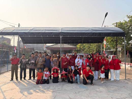Warga Komplek Duta Asri Cadas Gelar Upacara bendera,Peringati HUT RI Ke 81 Tahun