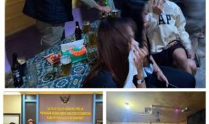 Aparat Gabungan Tertibkan Kafe F 10, Mengamankan 11 wanita Dan Menyita Minuman Beralkohol Yang Di duga tanpa Ijin