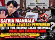 Satria Mandala Hentikan Jawaban Pemerintah untuk PKB, Ditanya Dasar Hukumnya Malah Bungkam