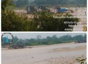 PETI Marak di Kebun Lado – Petai, Kuansing, Capai 50 Rakit Dompeng Beroperasi Terang-terangan