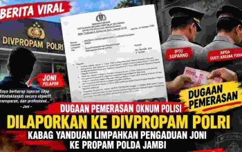 Divpropam Polri Perintah Periksa Dua Anggota Polda Jambi, ke Kabib Propam Polda Jambi, Diduga Meminta Uang Kepada Pelapor