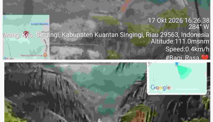 Aktivitas PETI di Sungai Bawang, Kuansing: Rakit Tambang hingga Alat Berat SANY Jadi Sorotan