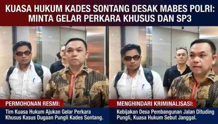 Dinilai Janggal, Kuasa Hukum Kades Sontang Surati Kapolri Minta Gelar Perkara Khusus dan SP3 di Mabes Polri