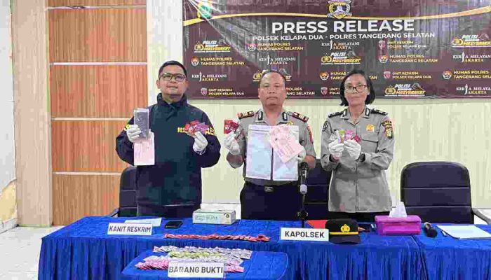 Polsek Kelapa Dua Ungkap Kasus Narkotika Jenis Etomidate